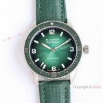 Swiss Clone Blancpain 50 Fathoms Bathyscaphe Hodinkee Limited Edition Watch 43.6mm Steel Green Dial
